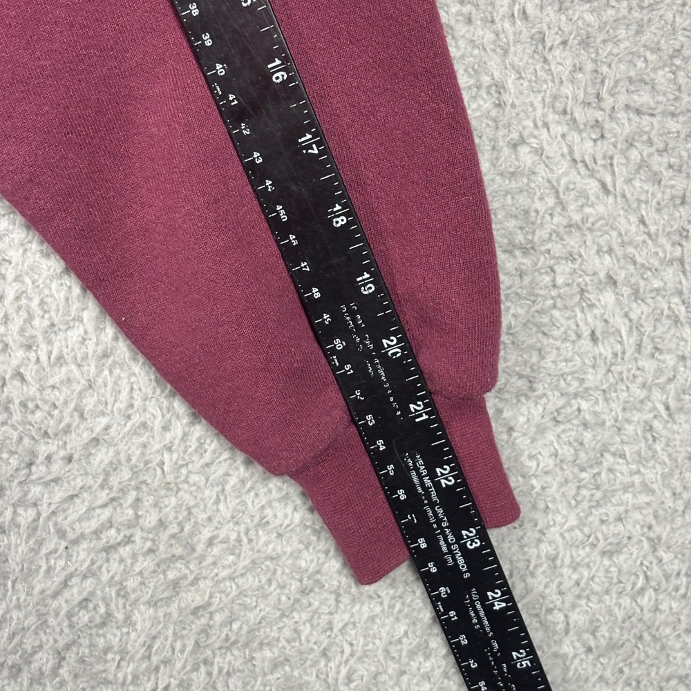 Lee Sweatshirt Mens M Maroon Panthers Grandparent Pullover Heavyweight Fleece - Picture 8 of 8